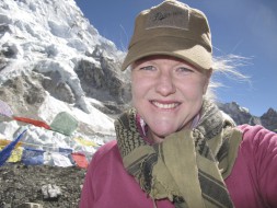 Happy. At Mt Everest Base Camp